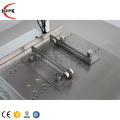 HZPK zhejiang manual flat bottle top label applicator press labeling machine